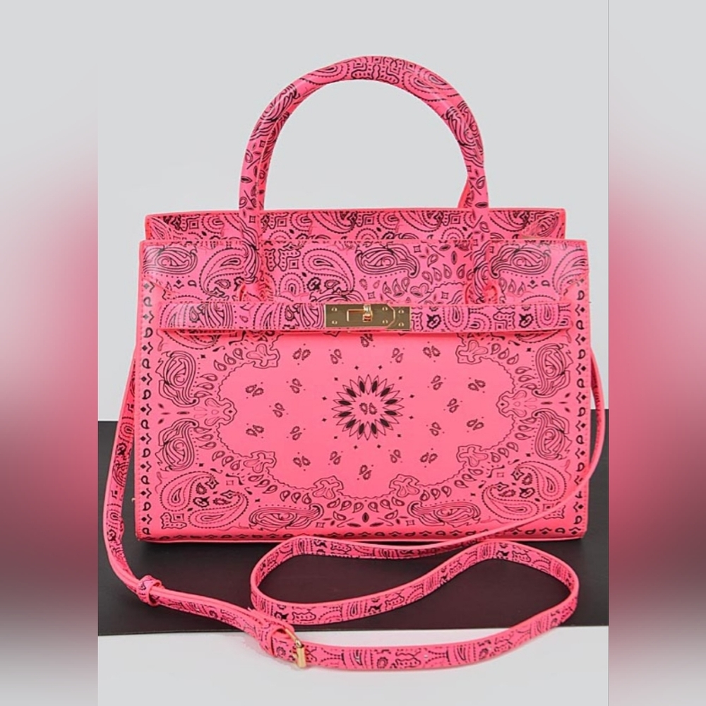 Bandana Print Handles Tote Bag